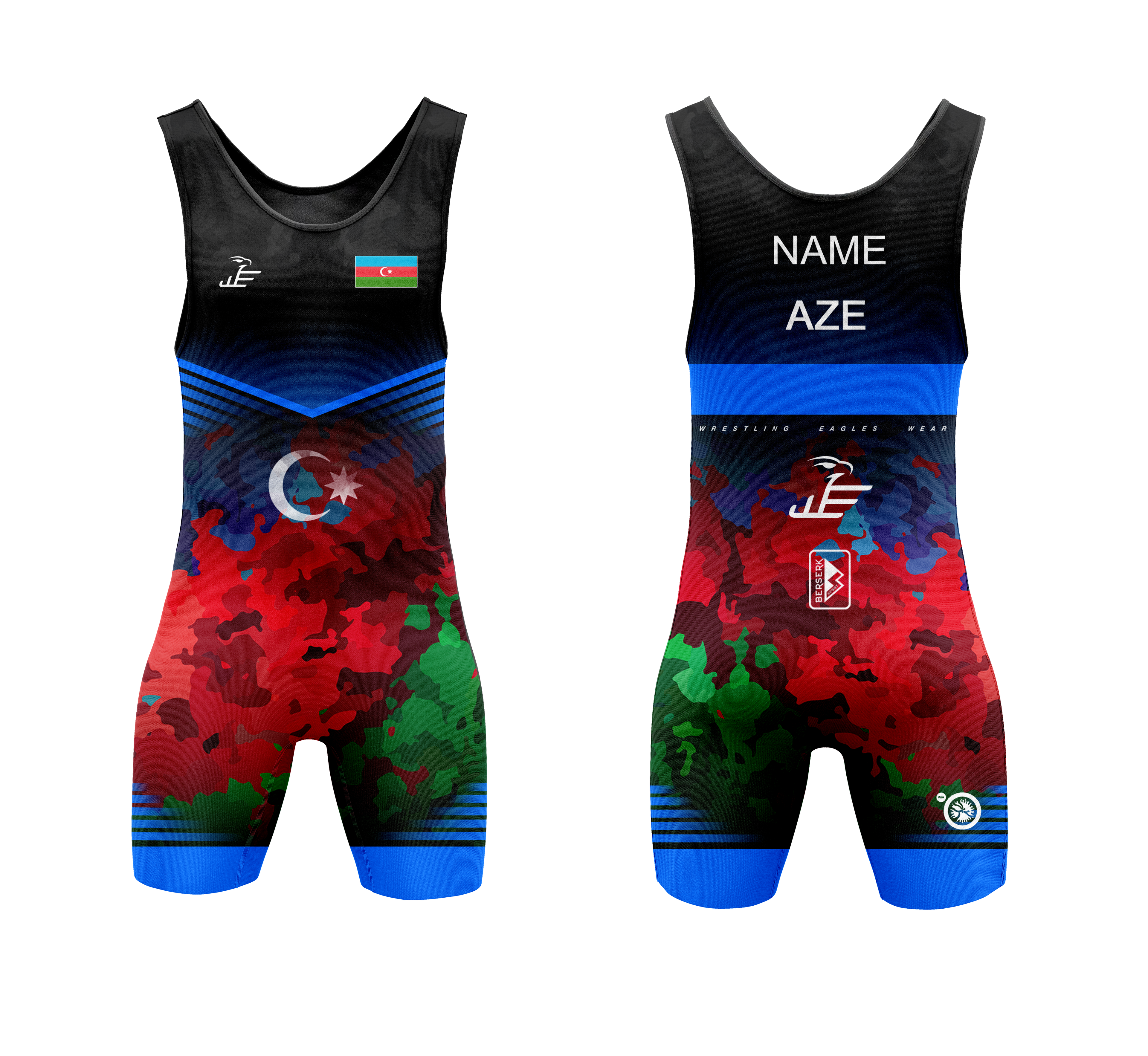 WEW Ringertrikot Aserbaidschan-Camo