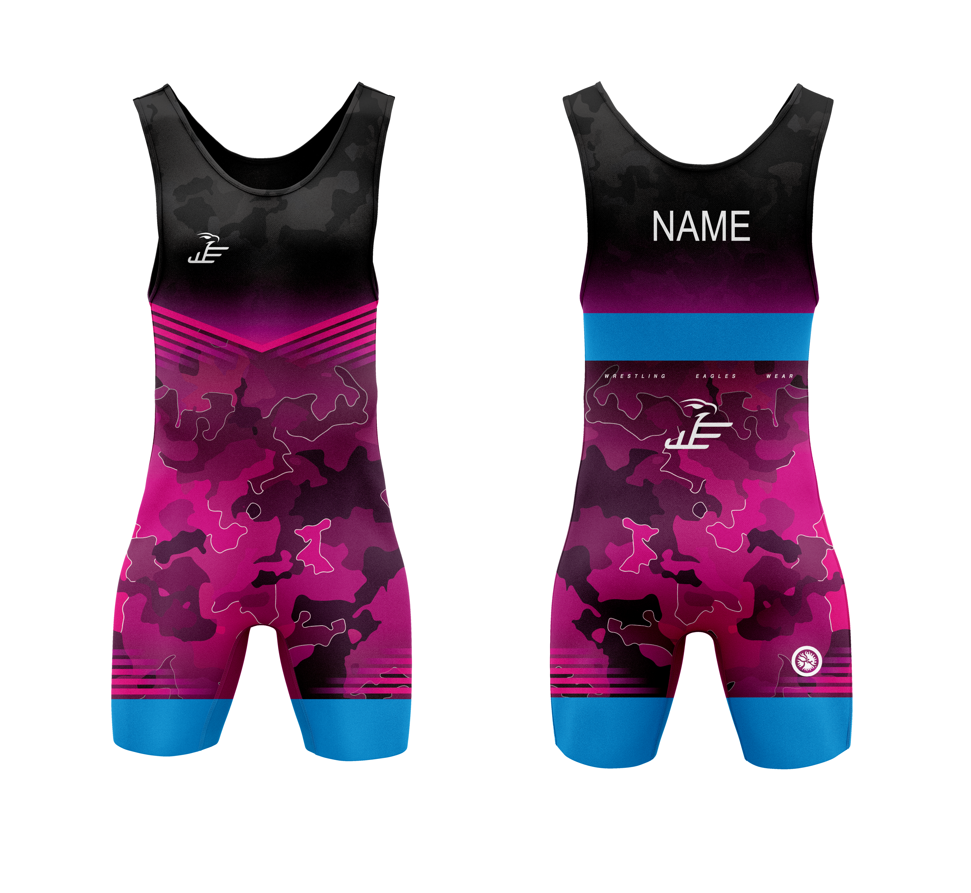 WEW Ringertrikot Pink-Camo