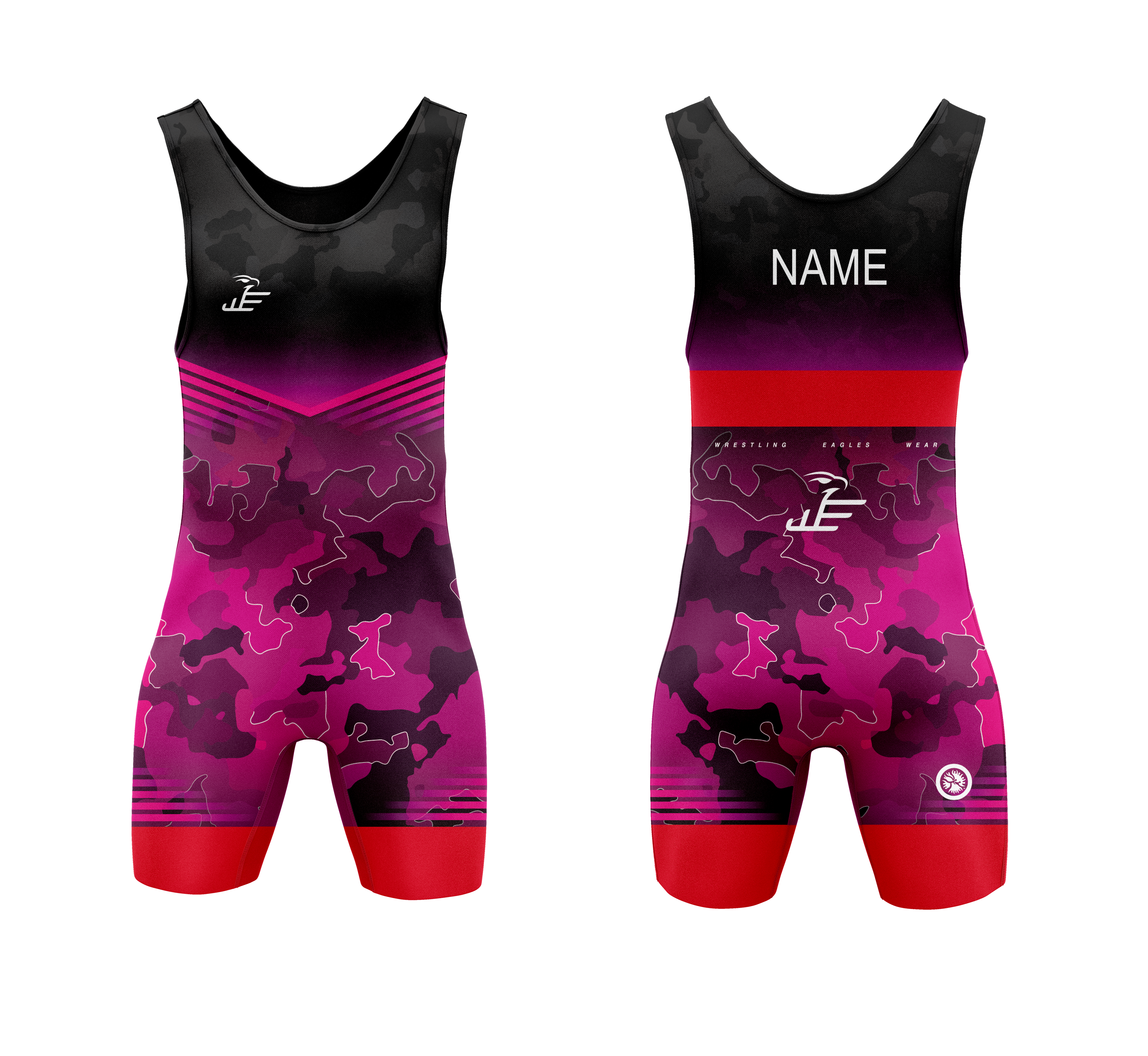 WEW Ringertrikot Pink-Camo