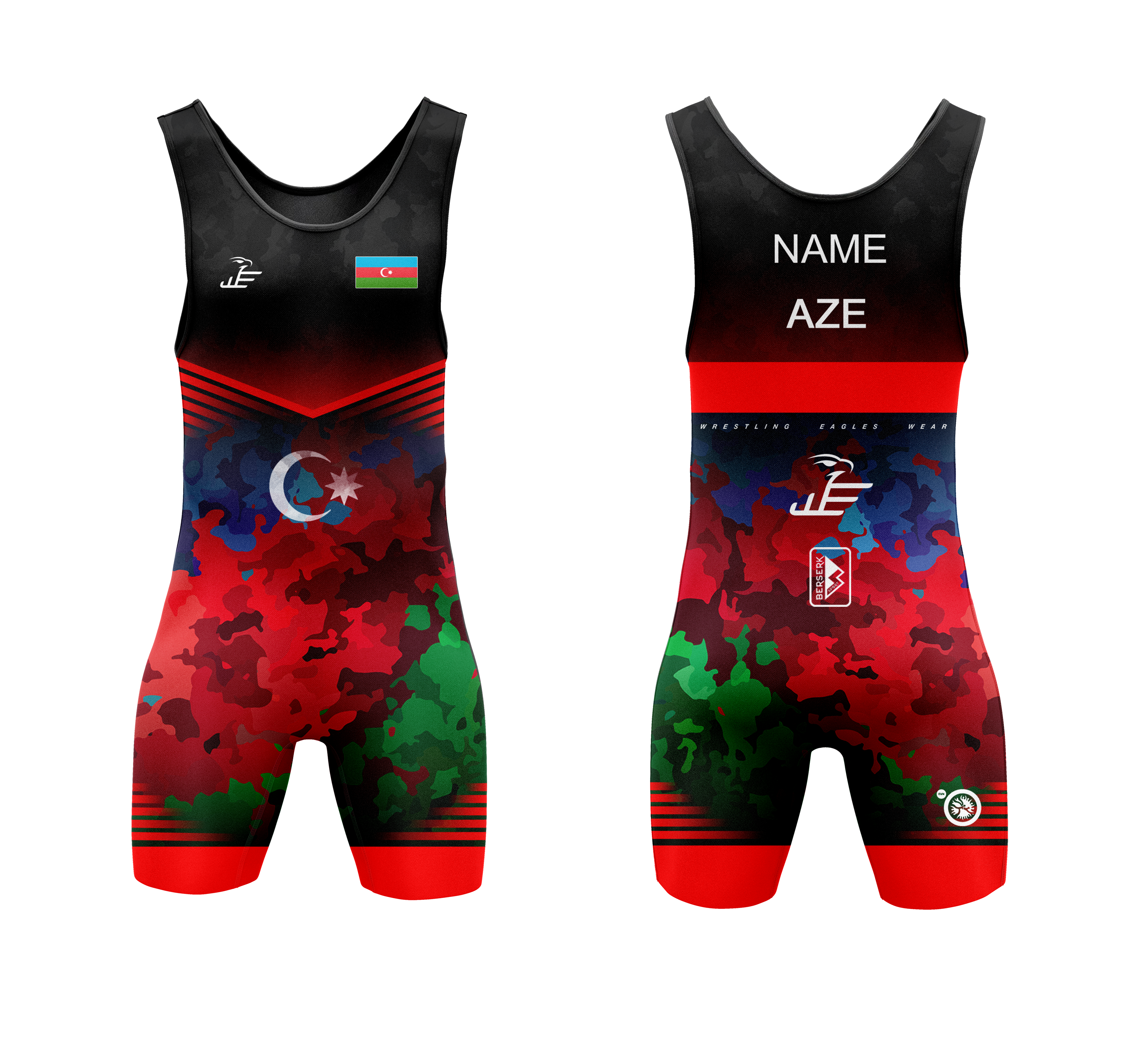 WEW Ringertrikot Aserbaidschan-Camo